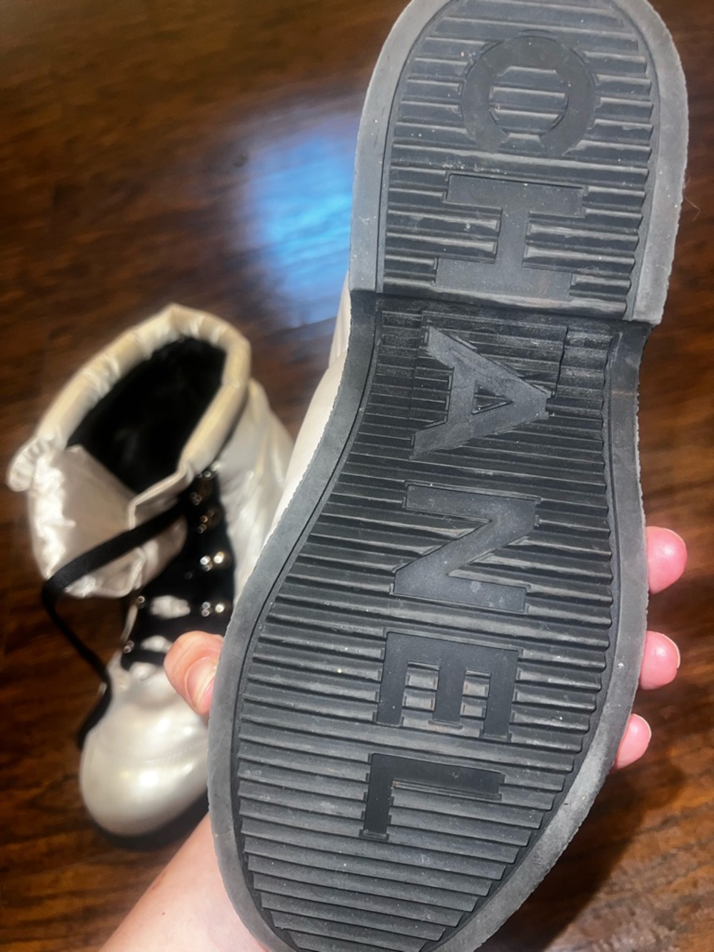 CHANEL Black and White Quilted Puffer Boot - Picture 6 of 8